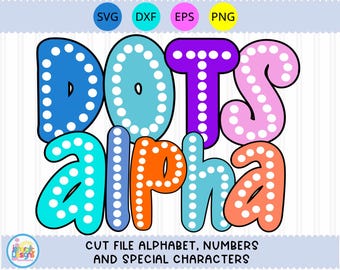 Retro Marquee Bright Colorful Letters svg, Upper,Lower Case Doodle Letters numbers Hand-Drawn Font SVG, Eps Dxf Cut file Png Sublimation
