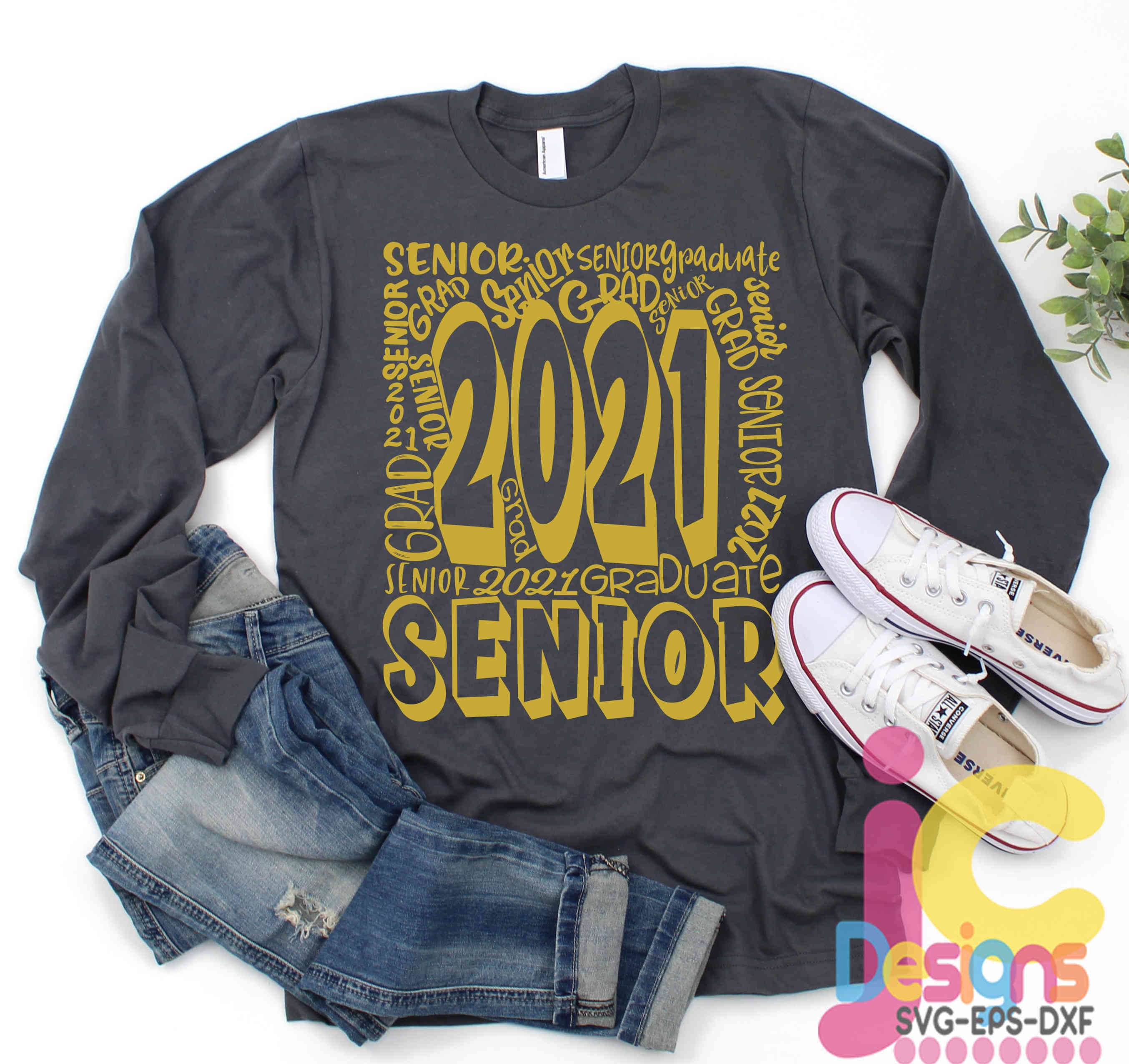 Download Senior Class of 2021, Typography Graduation SVG, Senior ...
