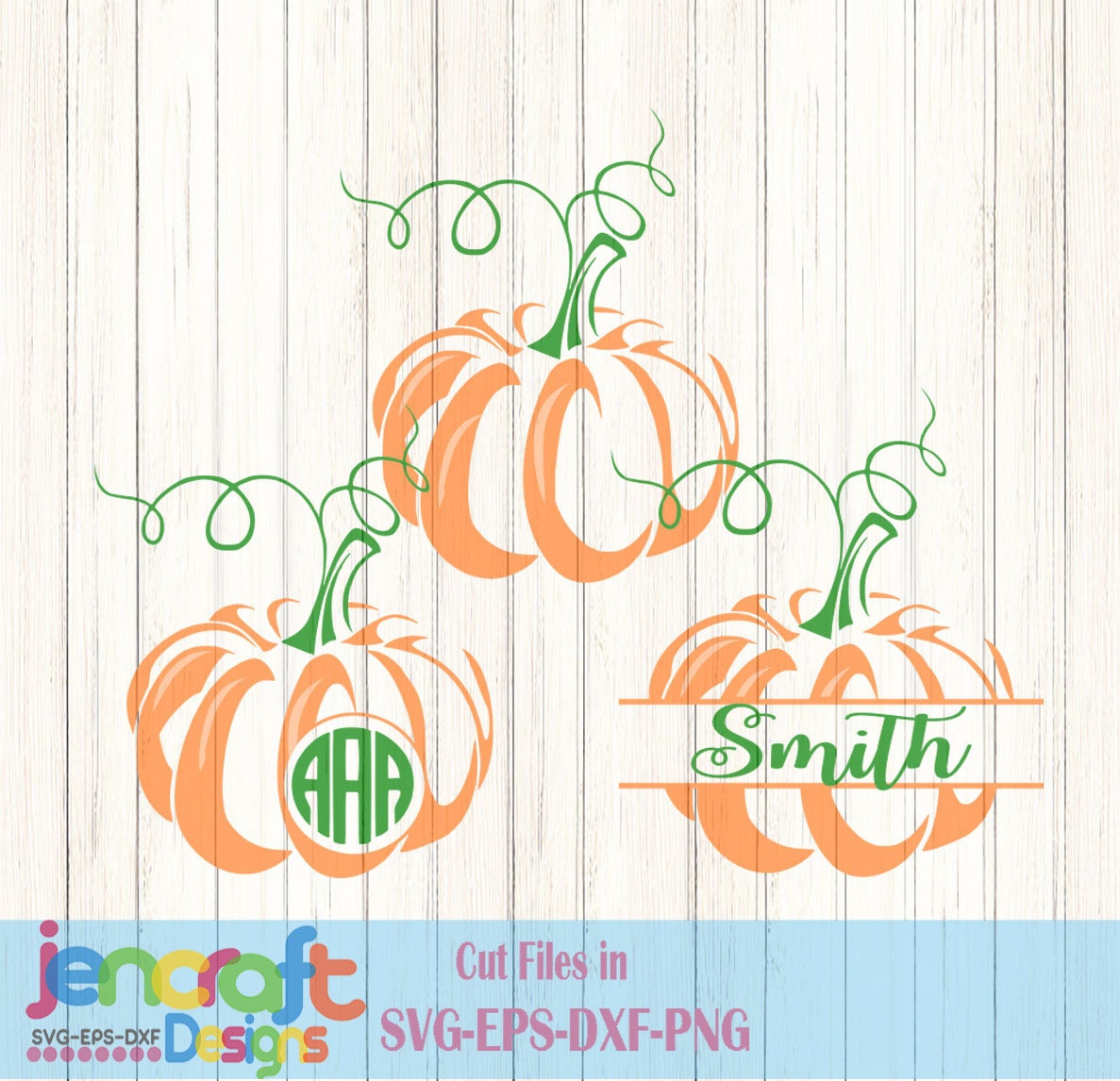 Download Pumpkin SVG Cut Files. Monogram Frame Fall Designs, Cricut Design Space, Silhouette Studio ...