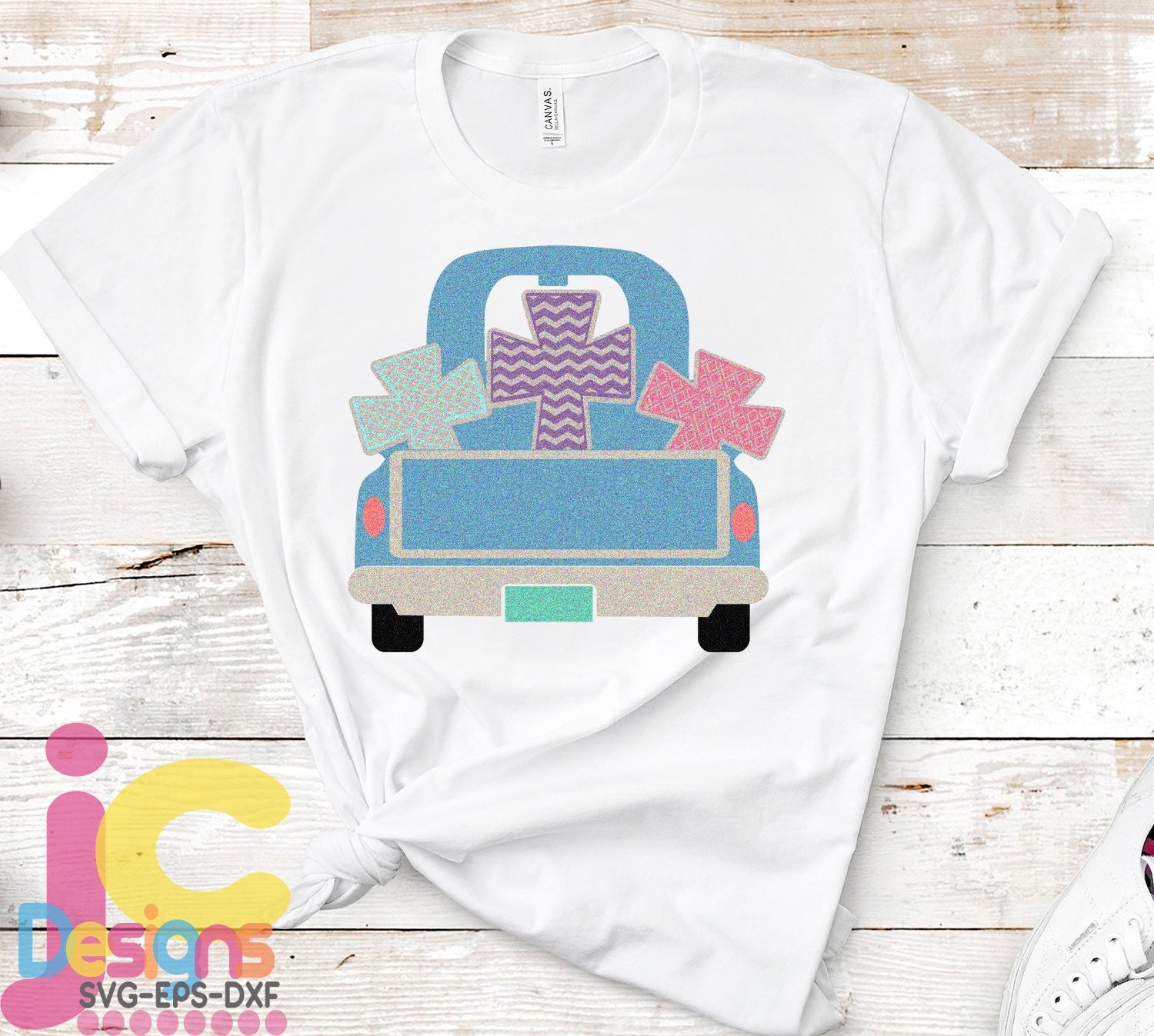 Download Easter Svg, Christian Cross Vintage Truck SVG EPS Png DXF, Monogram Frame Cricut, Silhouette ...