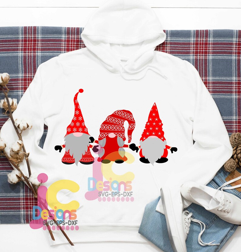Download Gnome trio Christmas SVG PNG Gnome svg Clipart cut files ...