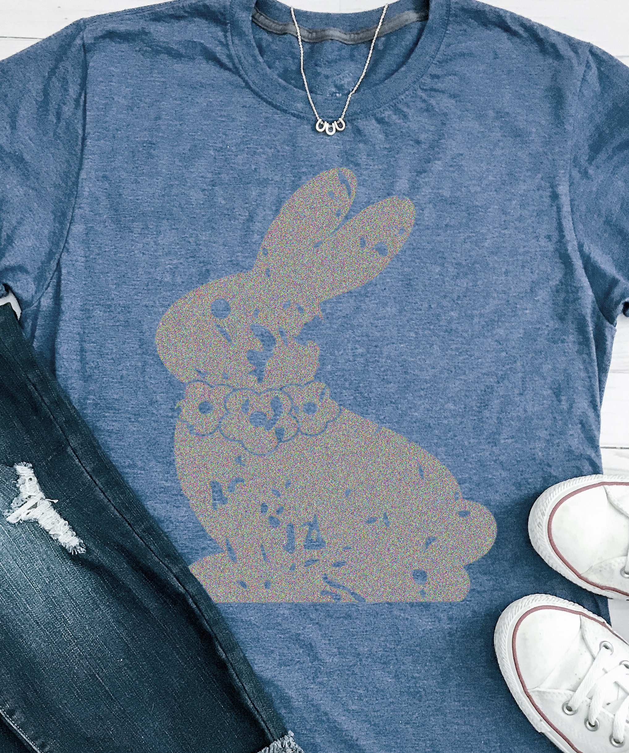 Download Distressed Floral Bunny svg, Grunge Svg, Easter Svg ...