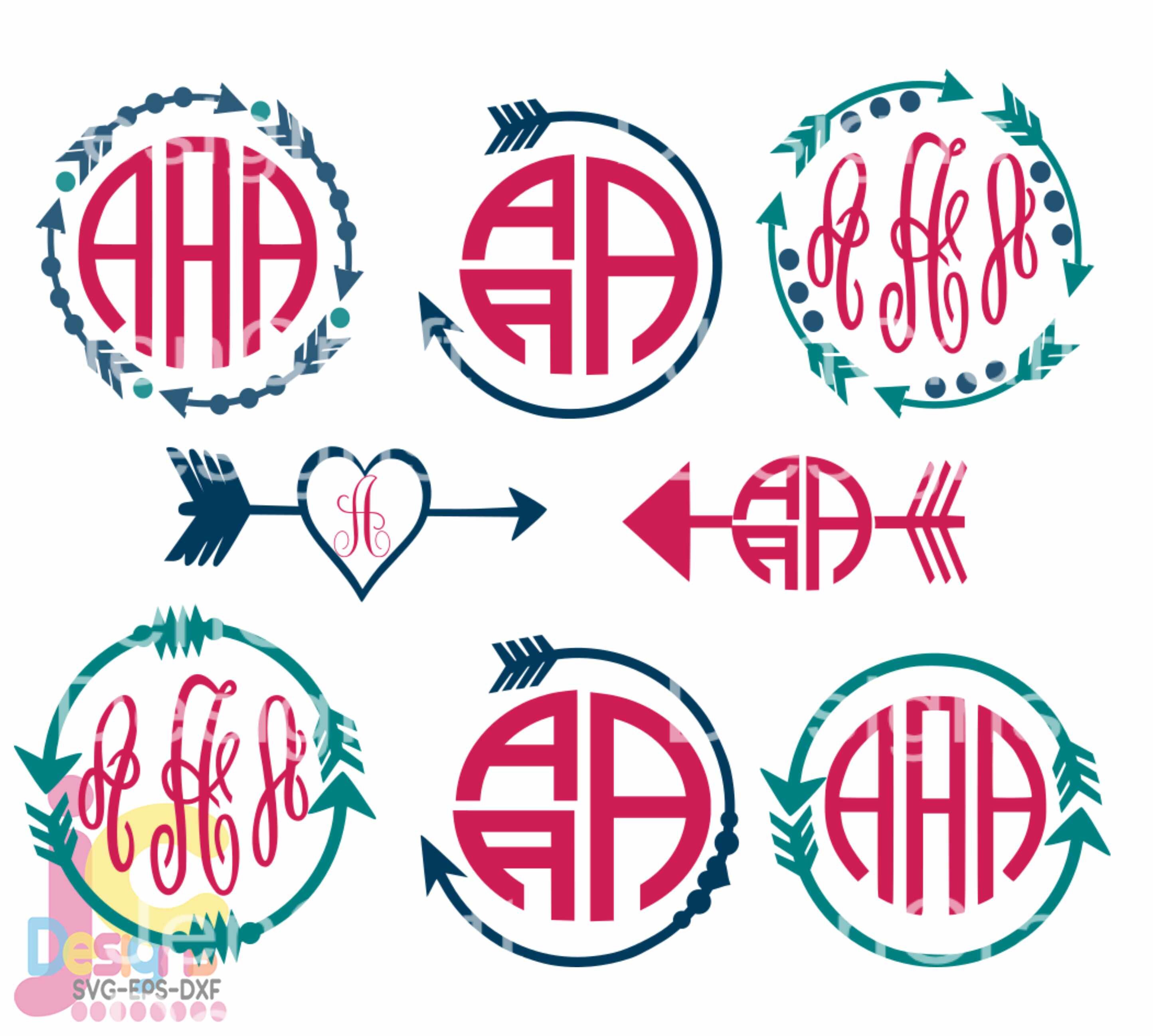 Download Arrow Svg, Monogram Frame Svg Boho Popular Arrow cutting ...