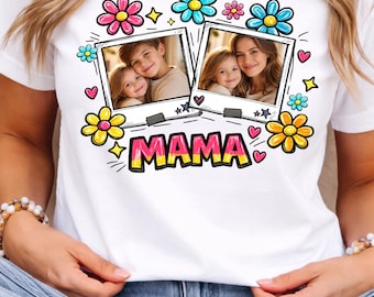 Custom Mama Kids Photo PNG Bundle, Mother's Day Canva Frame, Add Photos, Nana Mimi Gigi Grandma Lala Granny Mamaw Meemaw Mawmaw