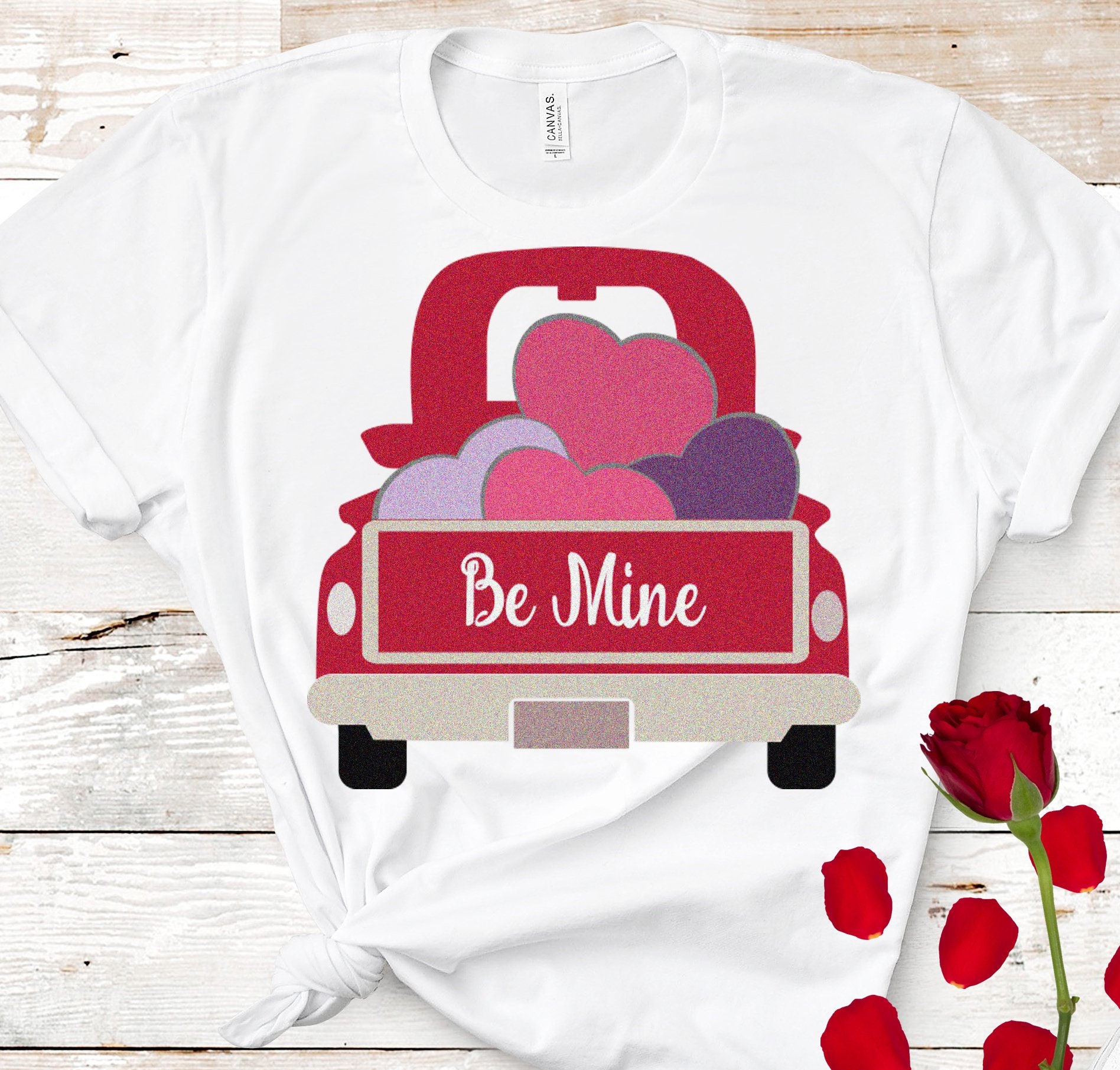 Valentine truck Svg Heart Truck SVG Antique Vintage truck SVG, classic