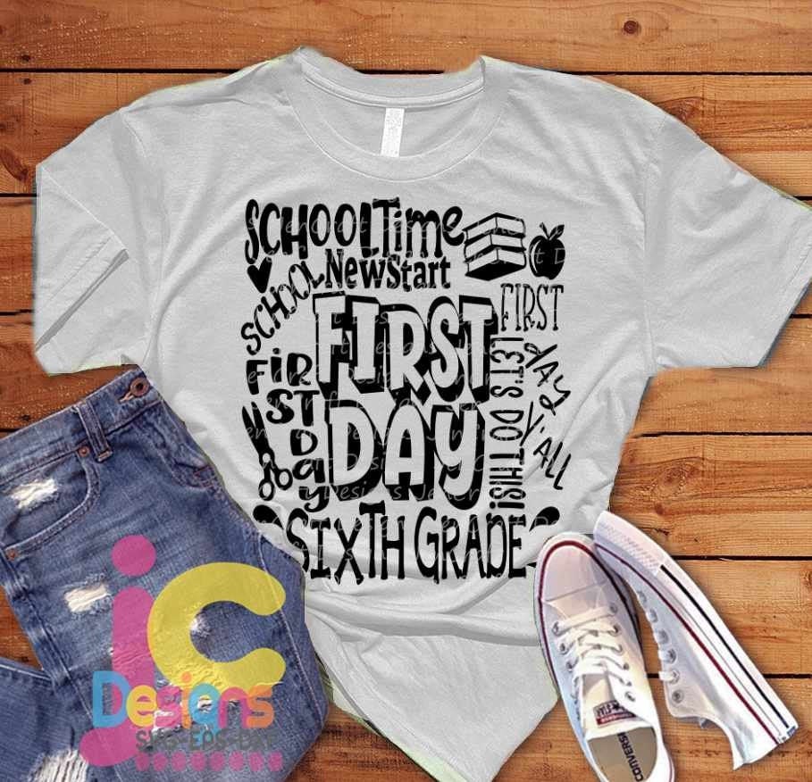 School Svg Sixth Grade Svg Typography Back To School Svg First Day Svg 6th Grade First Day Of School Svg Sublimation Png Student Eps Dxf School Svg Sixth Grade Svg Typography Back To School Svg First Day Svg 6th Grade First Day Of School Svg Sublimation Png Student Eps Dxf