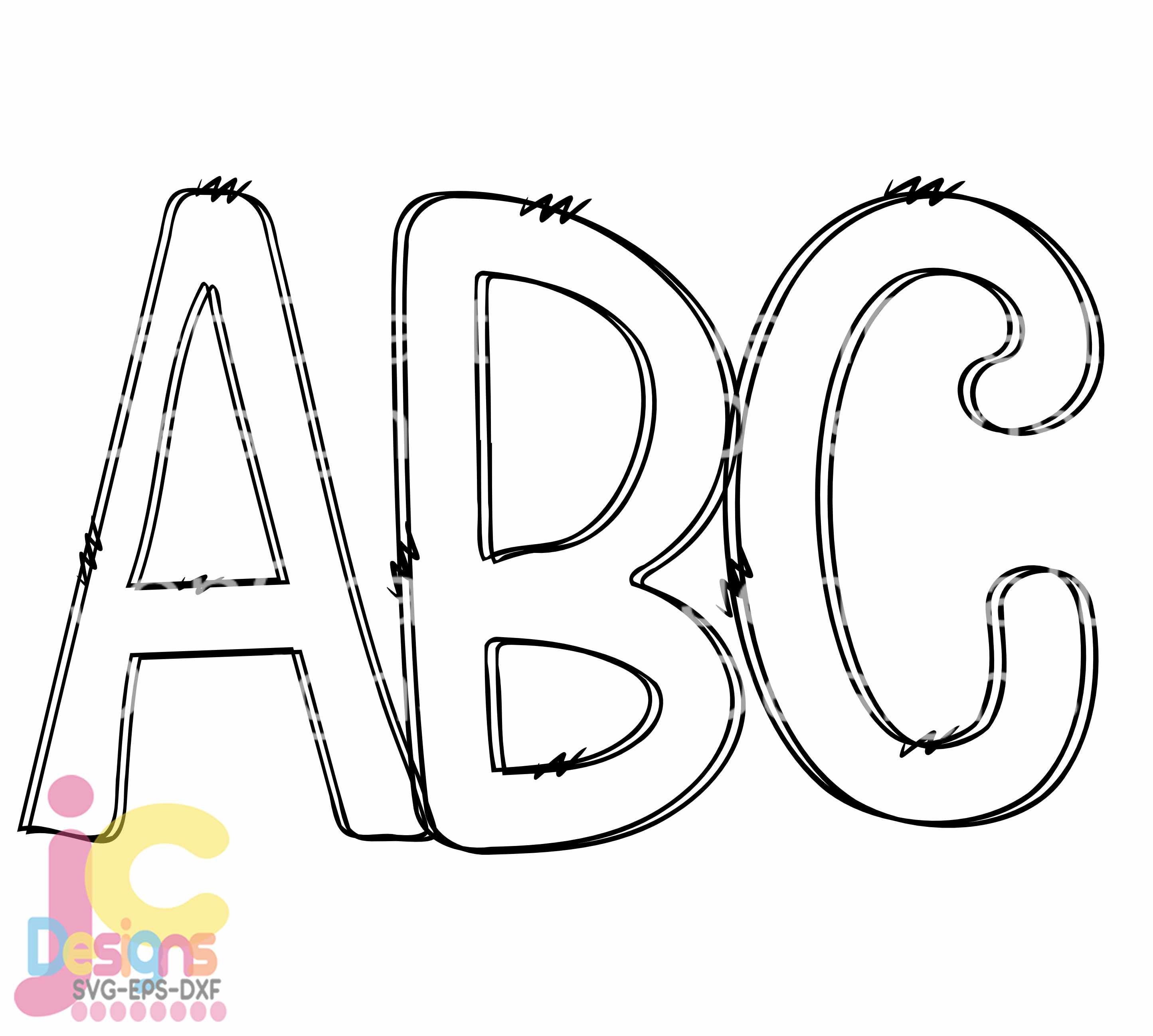 Download Doodle Letters SVG Transparent Hand Drawn Alphabet Letters ...