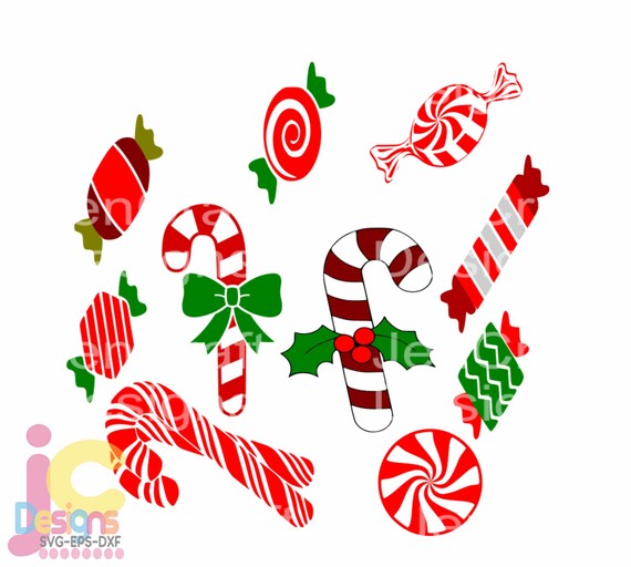 Download Christmas Candy Svgeps Png Dxfdigital Download Files For Etsy