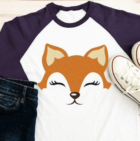 Jungen Fuchs Svg Wald Tier Svg Wimpern Fuchs Gesicht Svg Etsy