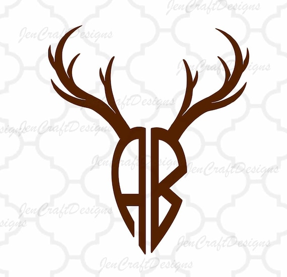deer antler svg antler font svg antler alphabet digital etsy