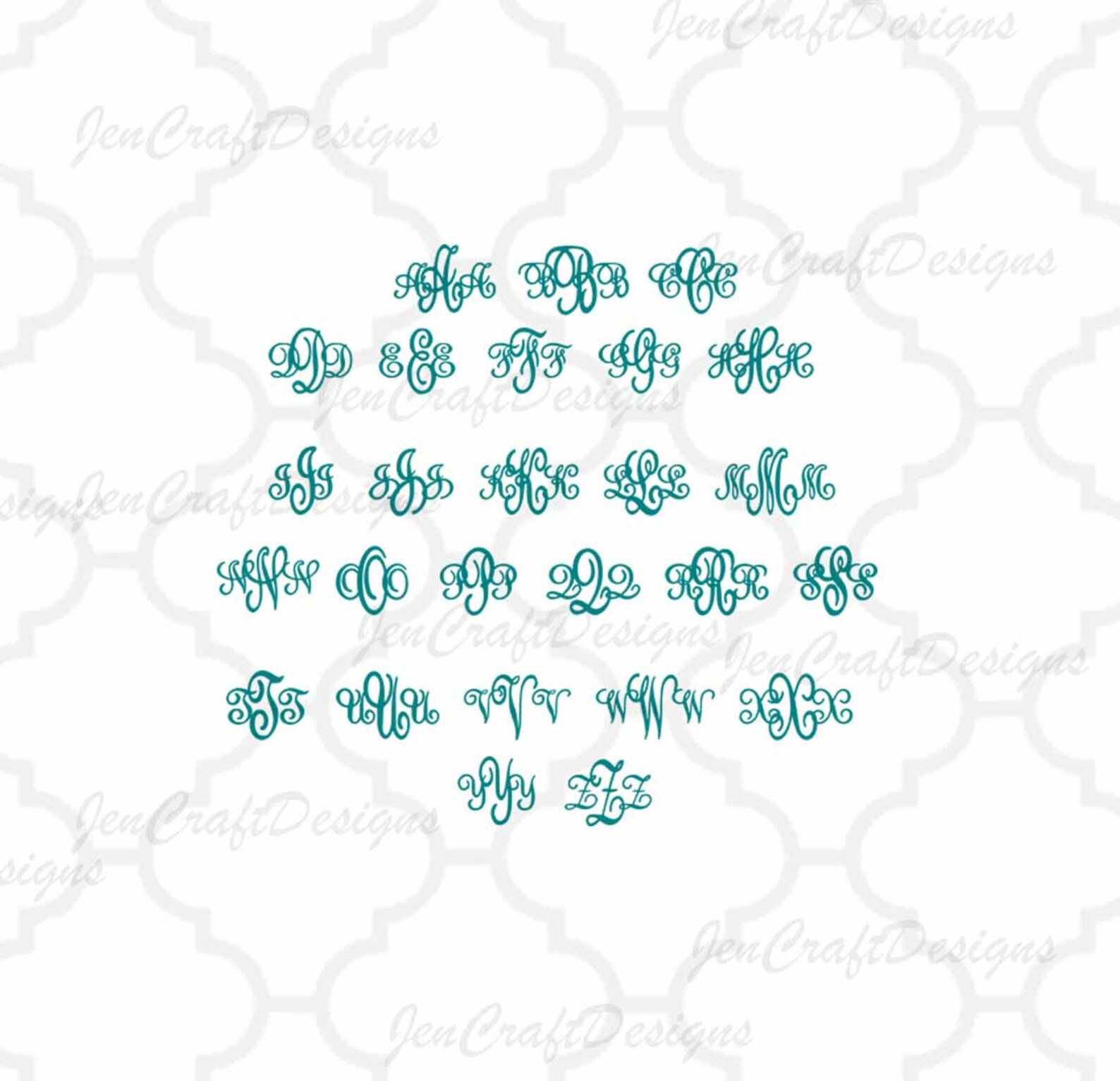 Curly Monogram Font Svg Fancy Alphabet Svg Curly Mono vrogue.co