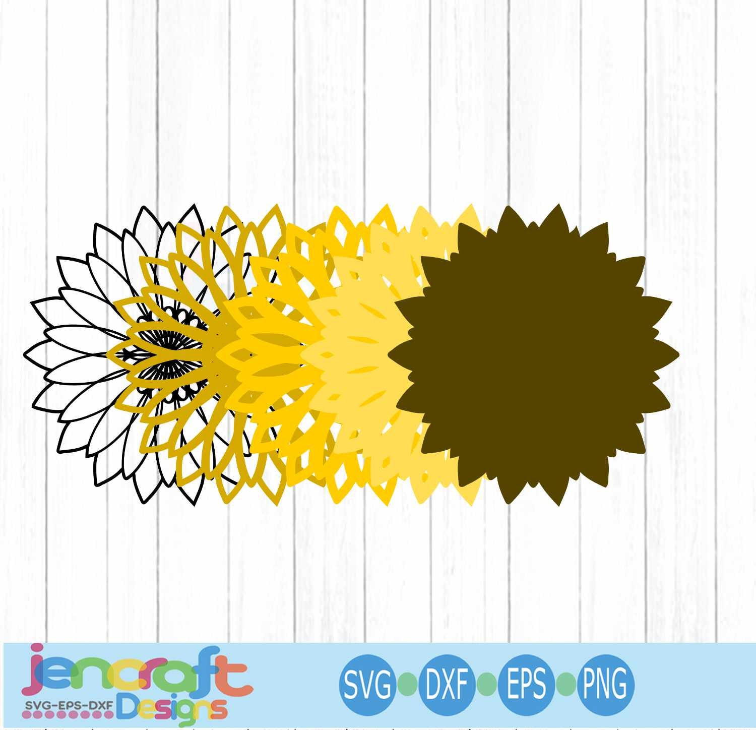 Download Sunflower SVG, 3D Mandala Layered Mandala svg Cricut Silhouette Digital vector download files ...