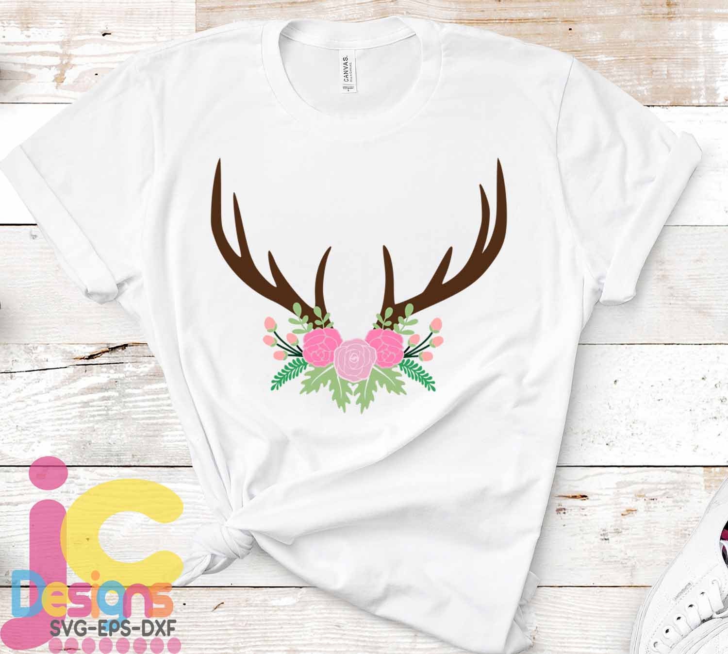 Free Free Floral Antler Svg 58 SVG PNG EPS DXF File