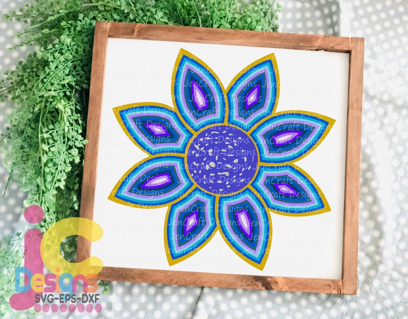 Download 3D Mandala SVG Flower Layered Mandala svg Cricut Silhouette | Etsy