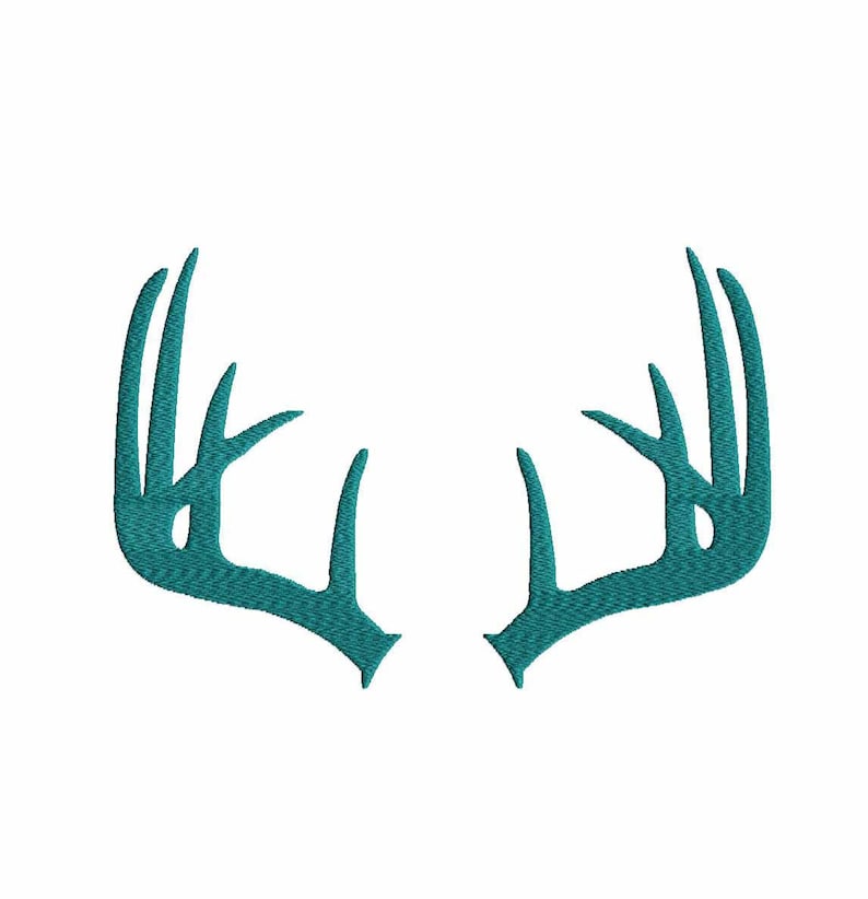 Deer antlers embroidery design fall instant download digital  etsy Deer antlers embroidery design fall instant download digital  etsy