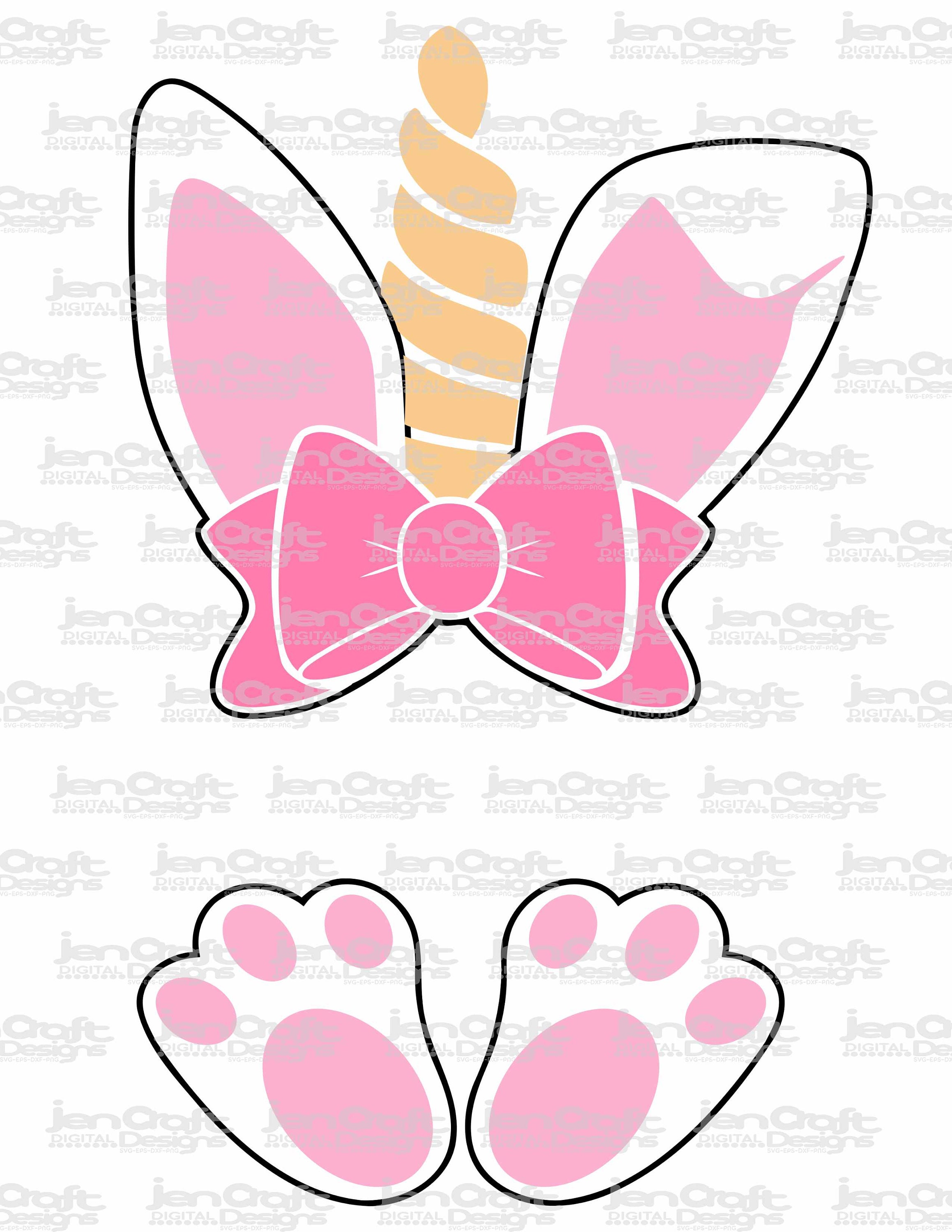 Download Easter Svg Bunny Unicorn Png Bunny Ears Svg Girls Shirt Design Sublimation Unicorn Bunny Bow Svg Bunny Feet Svg Dxf Eps Png Clip Art PSD Mockup Templates