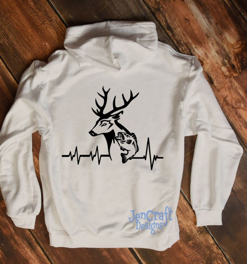 Download Free Deer Fish Svg Cutting File Hunting Svg Heartbeat Buck Svg Etsy SVG Cut Files