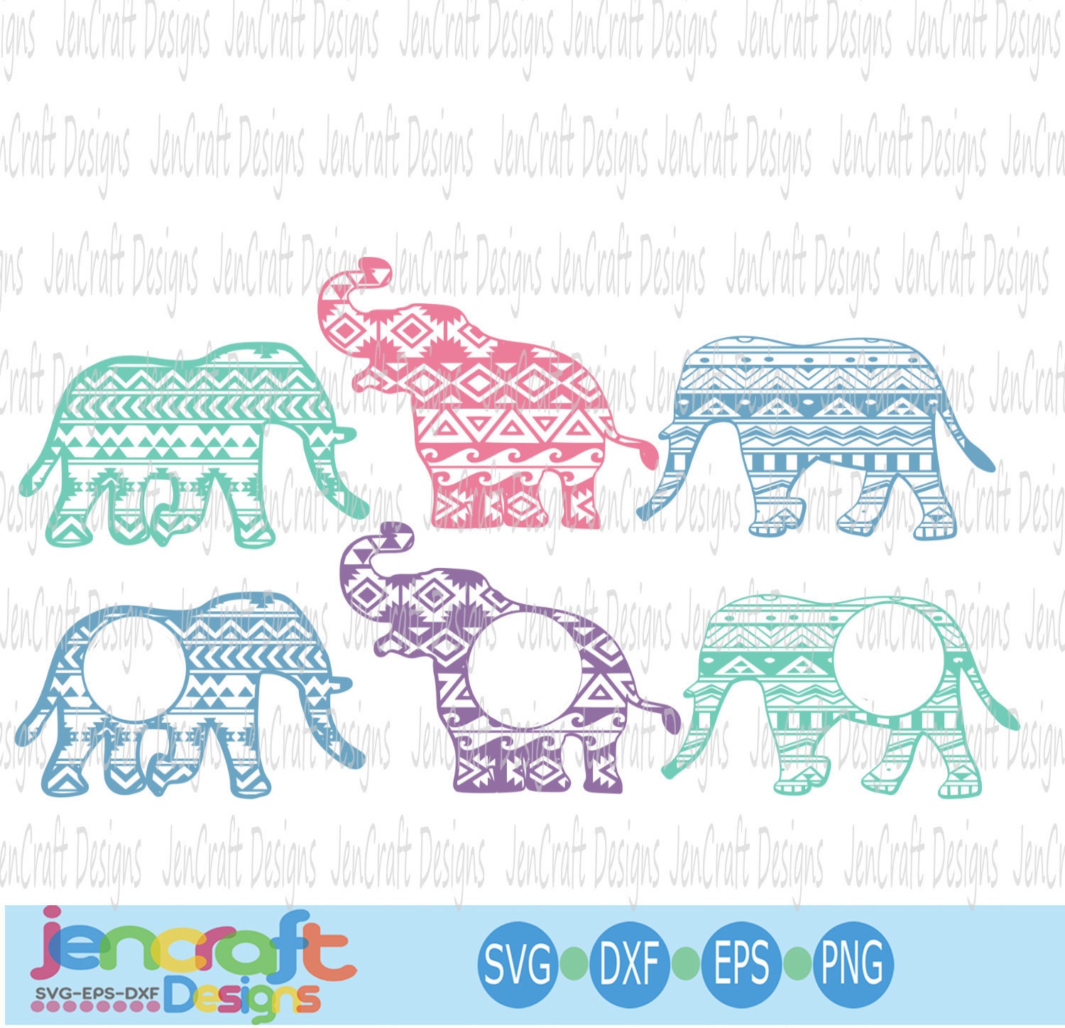 Download Aztec Elephant Svg Monogram Svg Pattern Chevron Elephant Africa Kids Mom Elephant Files Clip Art Cricut Silhouette Dxf Eps Svg Png