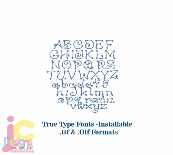 Install True Type Monogram Dot Font in True Type format .TTF & .OTF  Installable Font for Cricut, Design Space, Microsoft Word and more