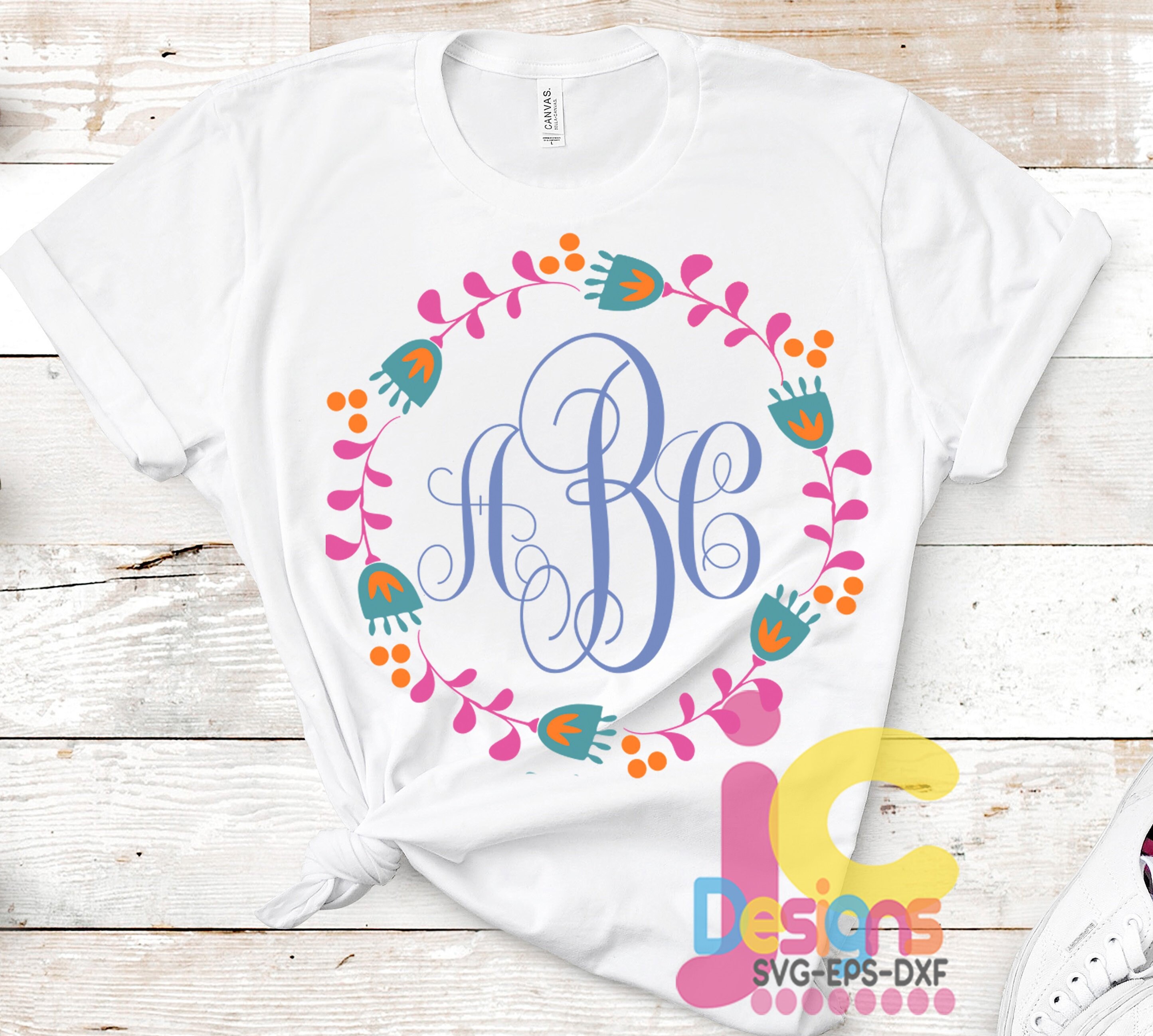 Download Mom Svg Flower Wreath Mothers Day Svg Floral Svg Monogram Frame Svg Birthday Svg Dxf Eps Png Digital Print Sublimation Print Cut Files