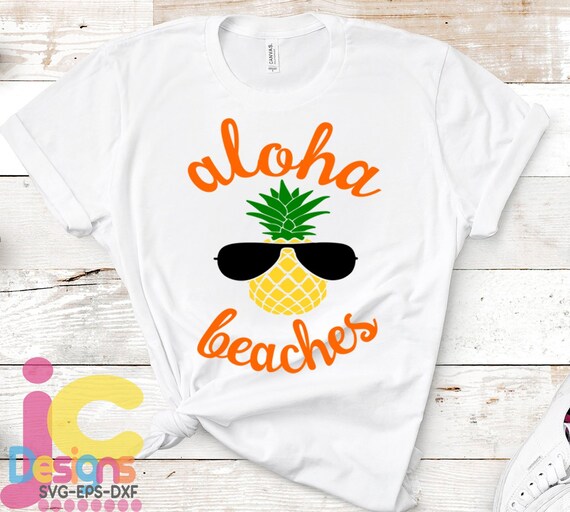 Download Free Pineapple Svg Aloha Beaches Svg Hawaii Svg Summer Svg Etsy SVG Cut Files