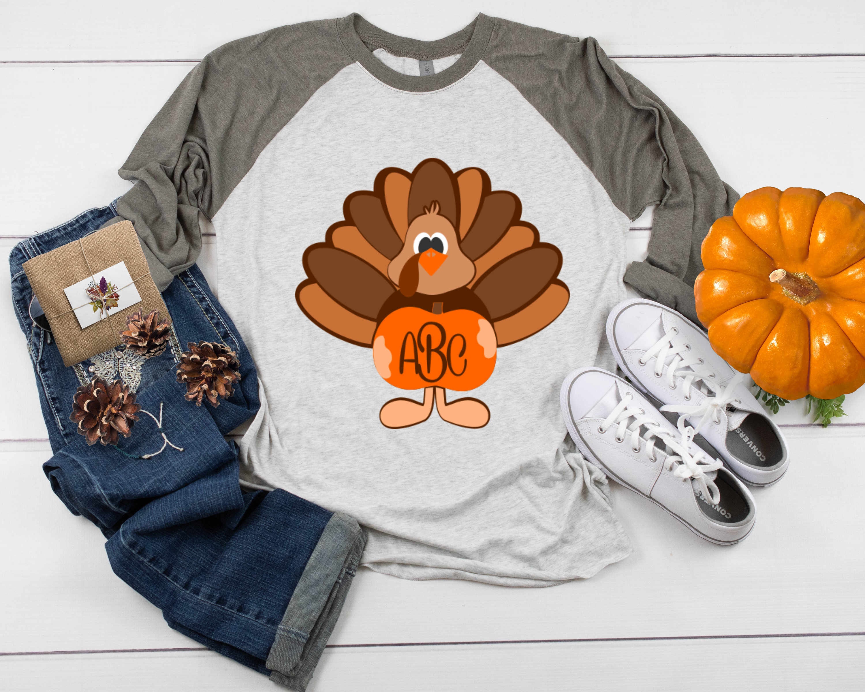Download Thanksgiving Svg Turkey Svg Fall Pumpkin Monogram Frame Cut Files For Cricut Silhouette Svg Eps Dxf Png Printing Cut Files