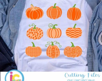 Pumpkin Patch SVG: Fall Variety Designs (Digital Download)