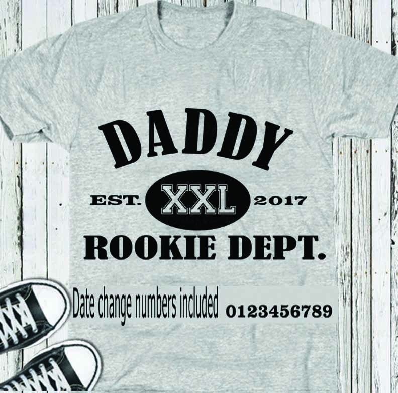 Download Daddy Rookie Dept SVG, Fathers Day SVG, Est. Shirt, Dad ...
