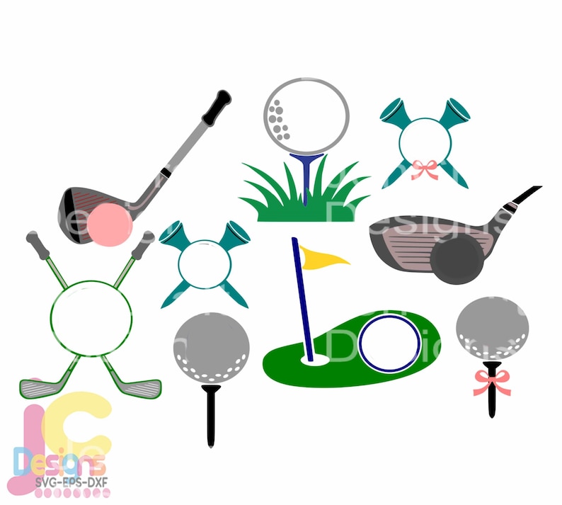 Download Golf SVG Monogram Golf ball svg Putter svg Golf tee svg | Etsy