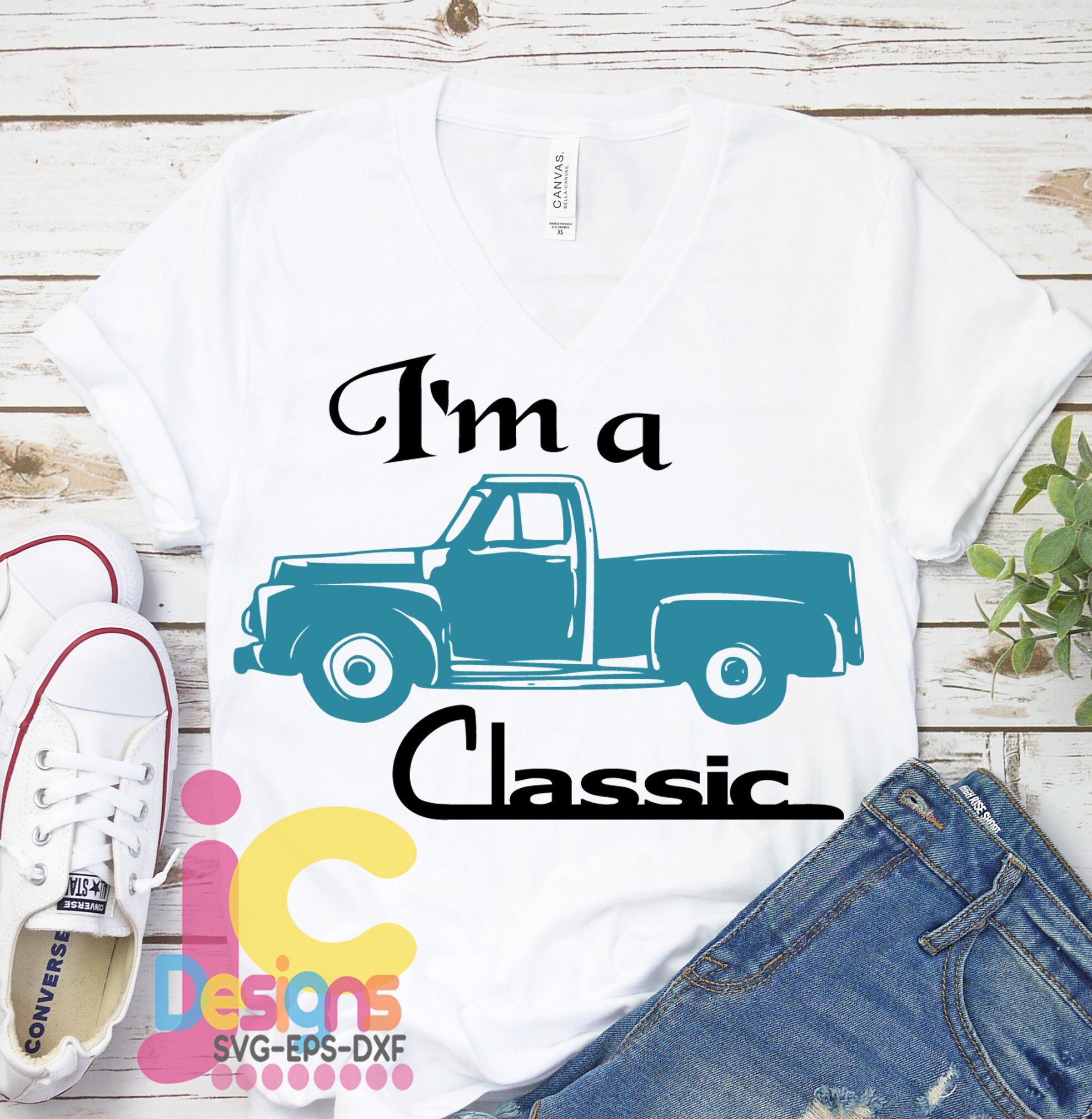 Download I'm a classic svg, Father's day old Vintage Classic truck Sublimation Cut File design Dad Svg ...
