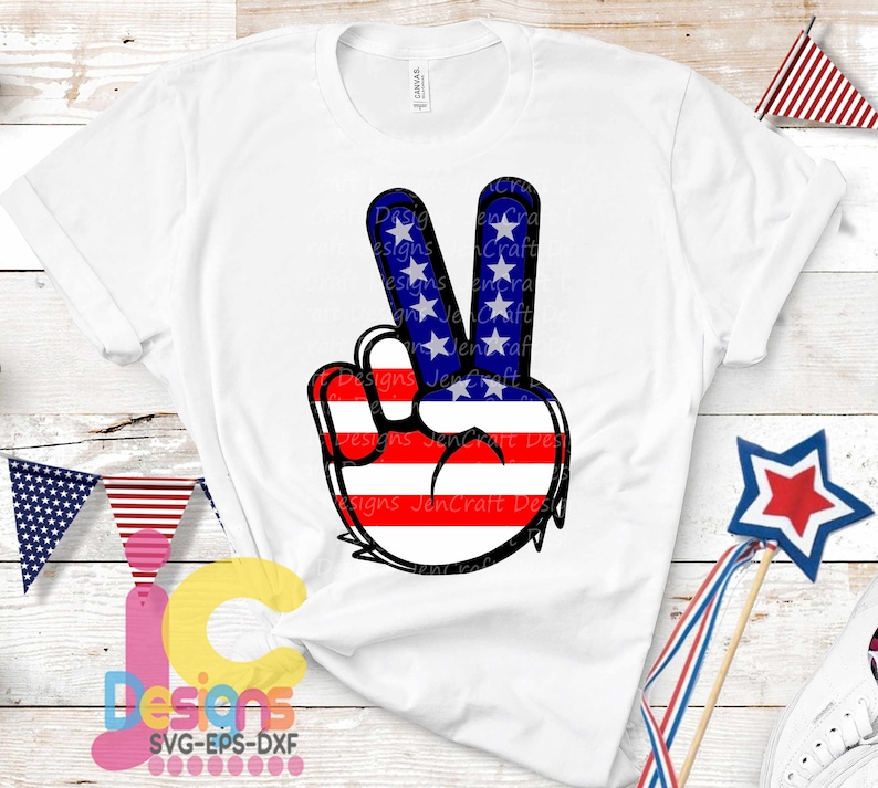Free Free 202 July Svg Peace Love America Svg SVG PNG EPS DXF File