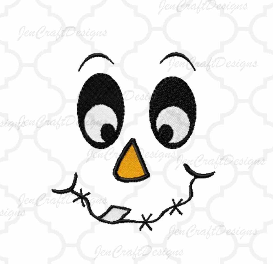 Scarecrow Face Embroidery Design, Fall Applique (digital File) - Etsy