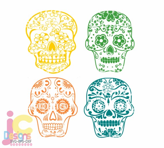 Sugar Skull Svg Cinco De Mayo Svg Day Of The Dead Svg Etsy