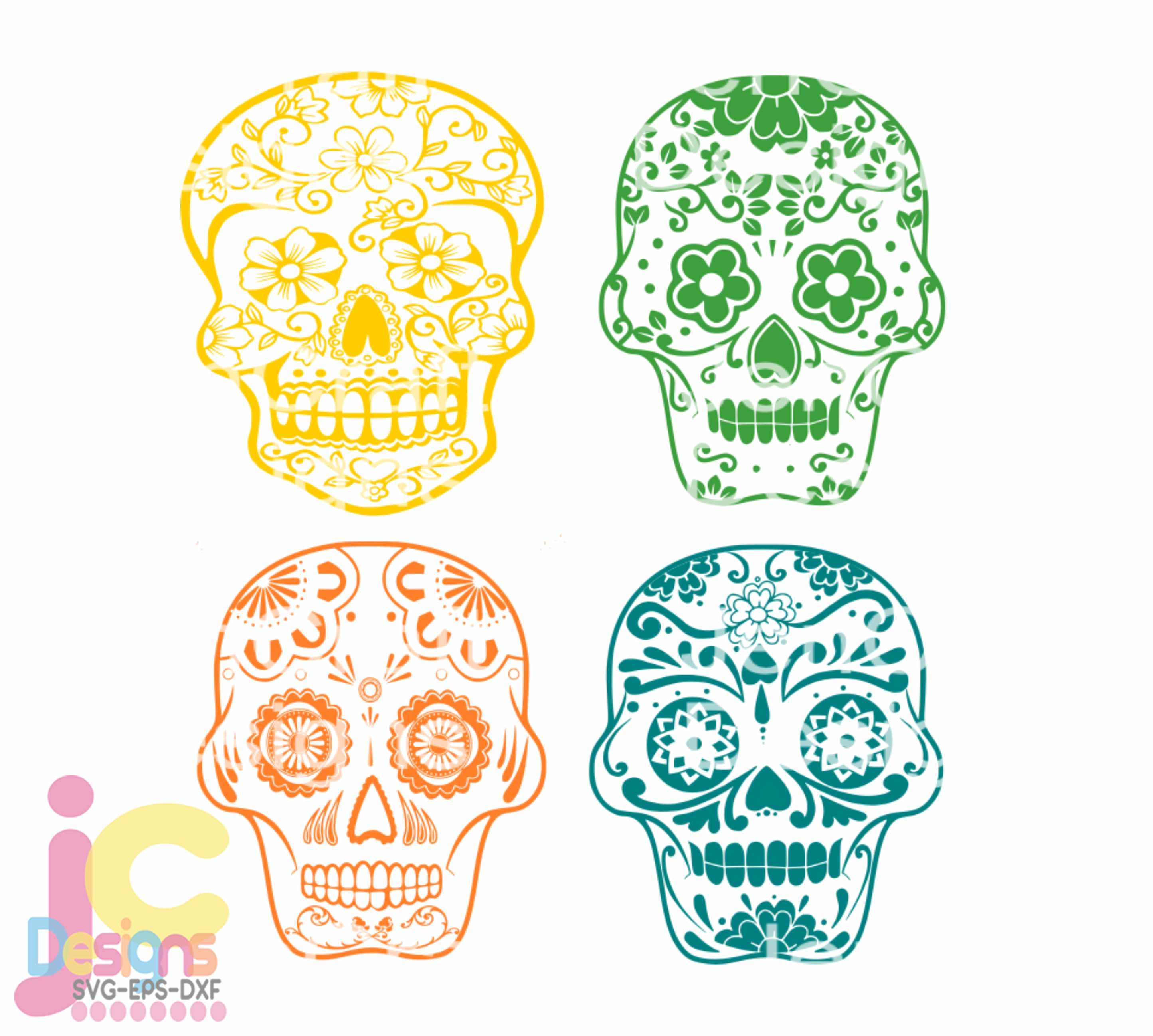 Download Sugar Skull Svg Cinco De Mayo Svg Day Of The Dead Svg Etsy