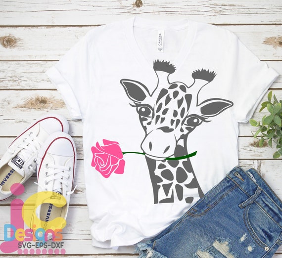 Download Free Giraffe Svg Giraffe Face Rose Svg Flower Fun Giraffe Svg Etsy SVG Cut Files
