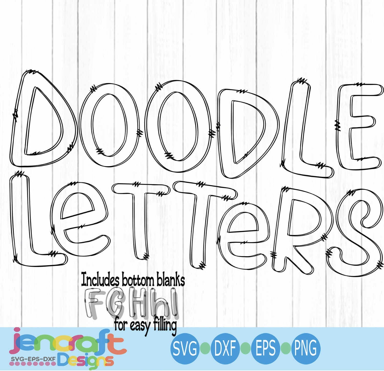 Download Doodle Letters SVG Transparent Hand Drawn Alphabet Letters ...