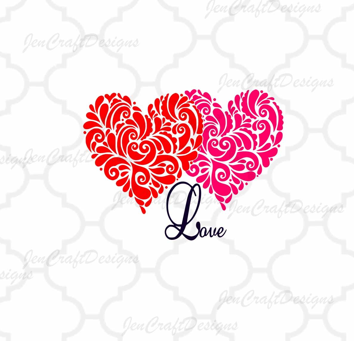 Download Valentine's Heart SVG Cuttable SVG, Eps, Dxf and Png Cut ...