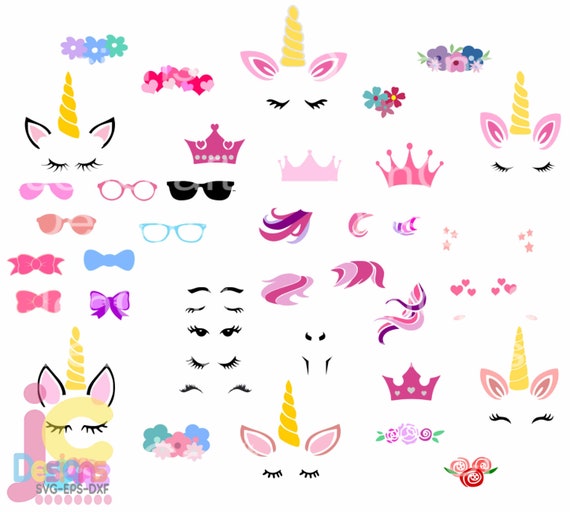 Download Unicorn Kit Svg Unicorn Bundle Svg Diy Create Your Unicorn Etsy