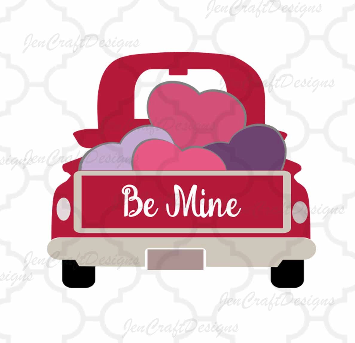 Valentine truck Svg Heart Truck SVG Antique Vintage truck SVG, classic