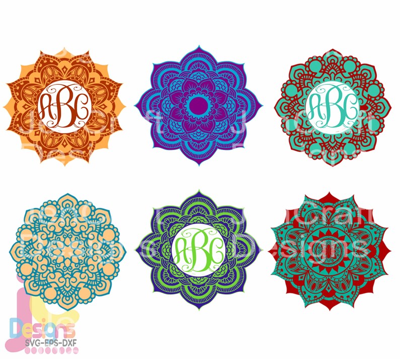 Download Clip Art Mandala Svg Zentangle Monogram Layered Indian Boho Digital Design Svg Spring Frames Svg Dxf Eps Jpg Svg Ai Png Monogram Frame Svg Cut Files Art Collectibles