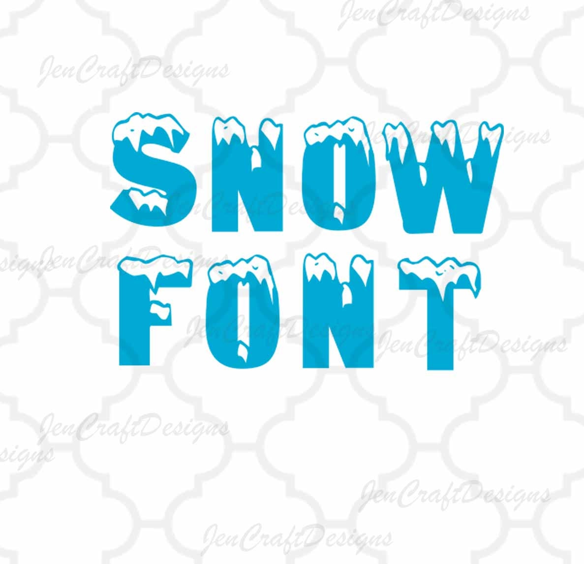 Snow Monogram SVG Font Alphabet, Svg Fonts, Cricut Fonts, Svg Dxf Eps Cricut, Silhouette ...