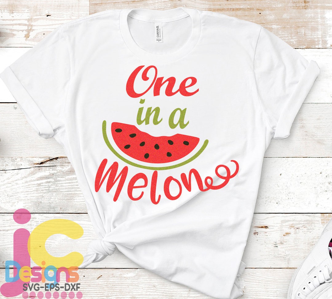 Summertime Svg One in a Melon SVG, Watermelon Svg Summer Svg, Cute Kids ...