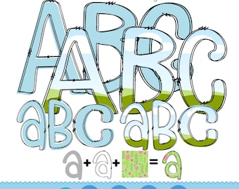 Doodle Letter Canva Frame Template Bundle, Fillable Alpha Letters Svg, Fill in Alphabet dxf, Font Canva Frame, Canva Frame Monogram