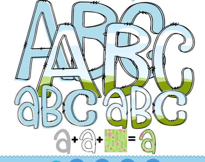 Doodle Letter Canva Frame Template Bundle, Fillable Alpha Letters Svg, Fill in Alphabet dxf, Font Canva Frame, Canva Frame Monogram