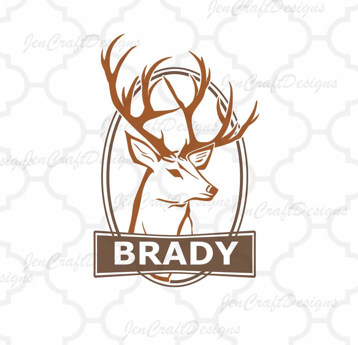 Download Deer Frame Monogram SVG Cutting File, Hunting Svg Buck Svg ...