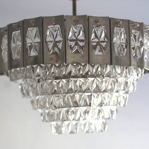 Crystal Chandelier Lighting Mid Century Modern Tiered Crystal Cut Lead Ice Glass Hanging Ceiling Pendant Lamp Weding Retro Kinkeldey style Crystal Chandelier Lighting Mid Century Modern Tiered Crystal Cut Lead Ice Glass Hanging Ceiling Pendant Lamp Weding Retro Kinkeldey style
