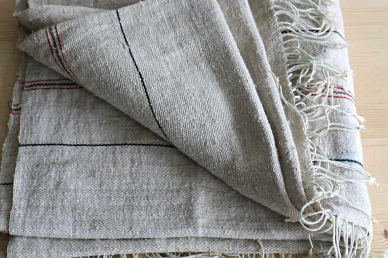 Vintage 1930s Ukrainian Hand Woven Linen Rushnyk Linen Table Etsy