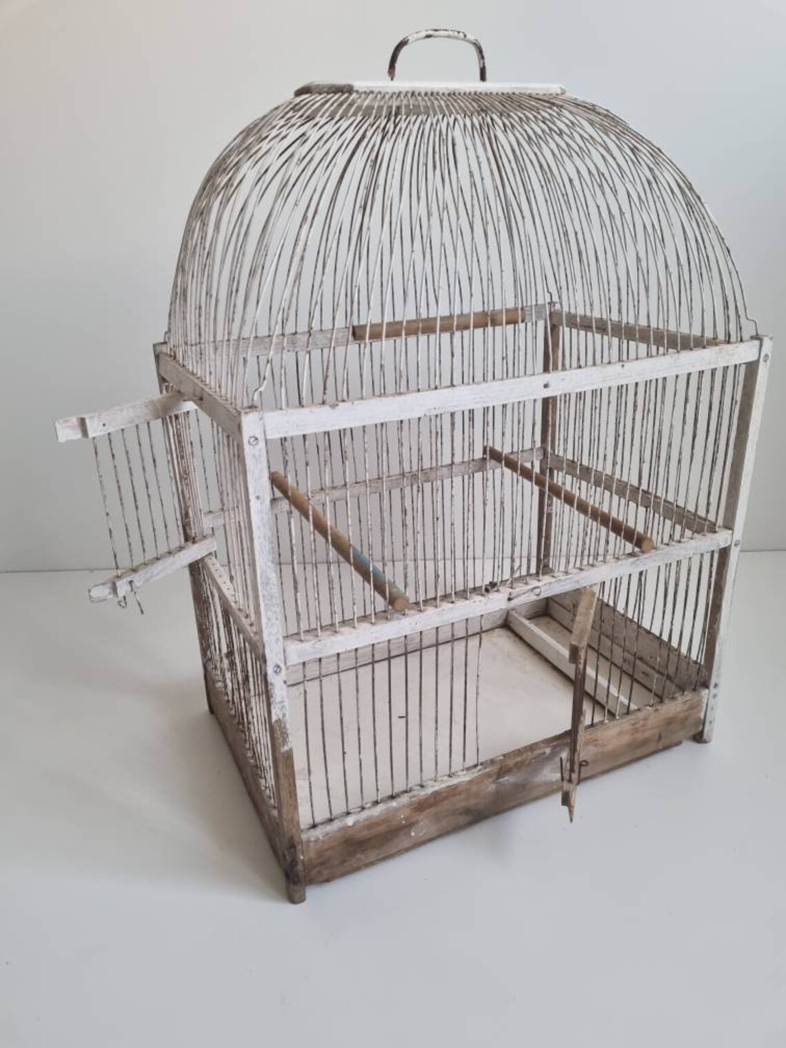 Vintage Large Bird Cage Table Top Bird Cage Wire Bird Cage Etsy