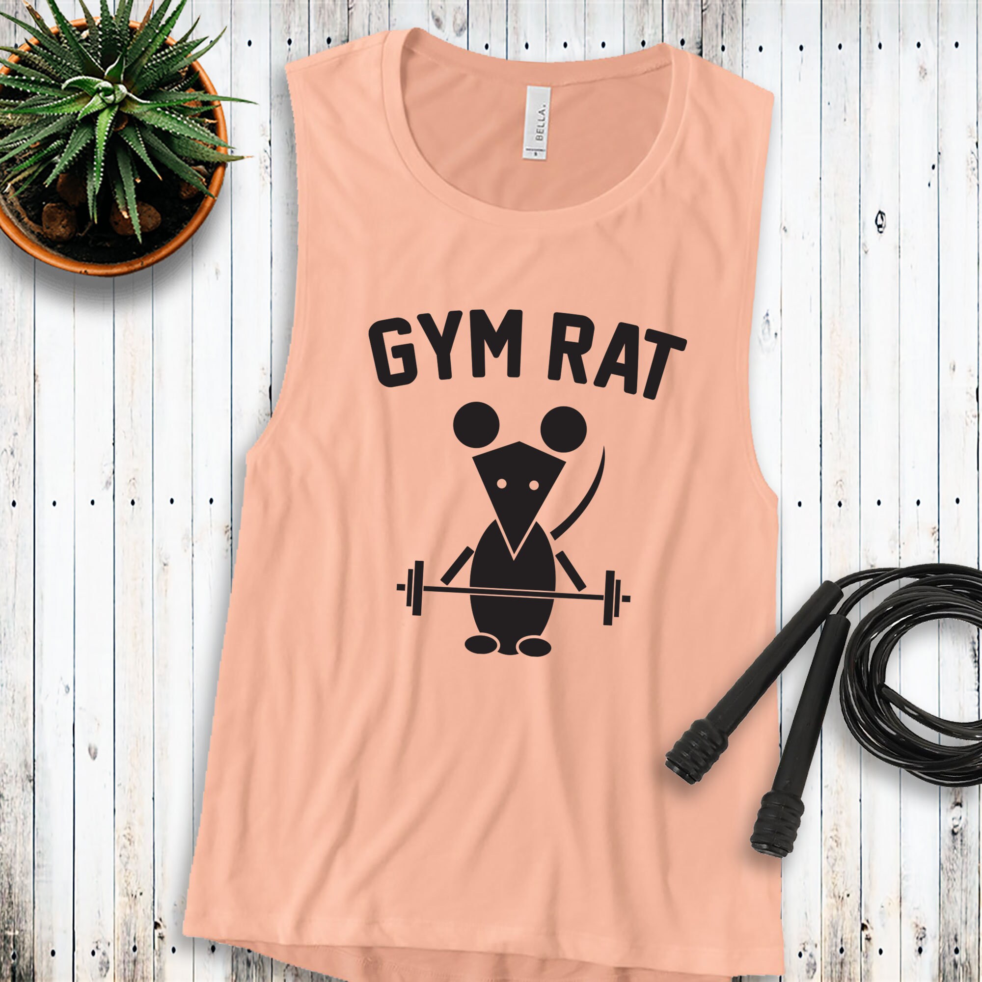 Gym Rat funny workout tank top for women fitness tank top Etsy