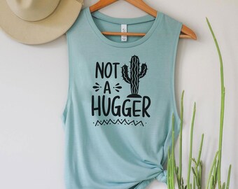 Camiseta "No soy una persona cariñosa" / Camiseta introvertida / Idea de regalo para una amante de las plantas / Camiseta divertida para mujeres / Camisetas sarcásticas con refranes
